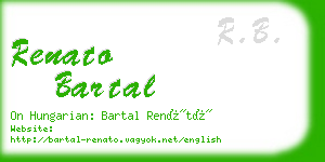 renato bartal business card